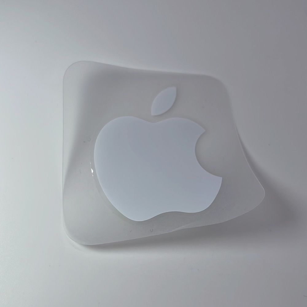 NWT APPLE Logo Sticker - Transparent - Picture 3 of 3
